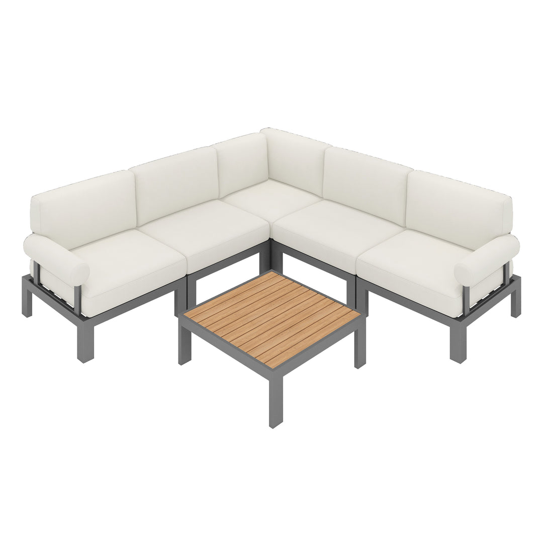 Flexion Home Newport 6-Piece L-Shape Social Set - FlexionHome