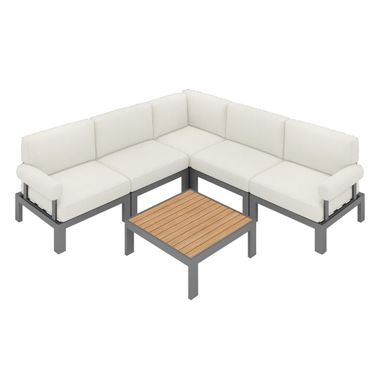 Flexion Home Newport 6-Piece L-Shape Social Set - FlexionHome