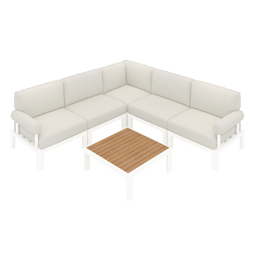 Flexion Home Newport 6-Piece L-Shape Social Set - FlexionHome