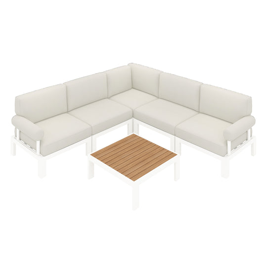 Flexion Home Newport 6-Piece L-Shape Social Set - FlexionHome