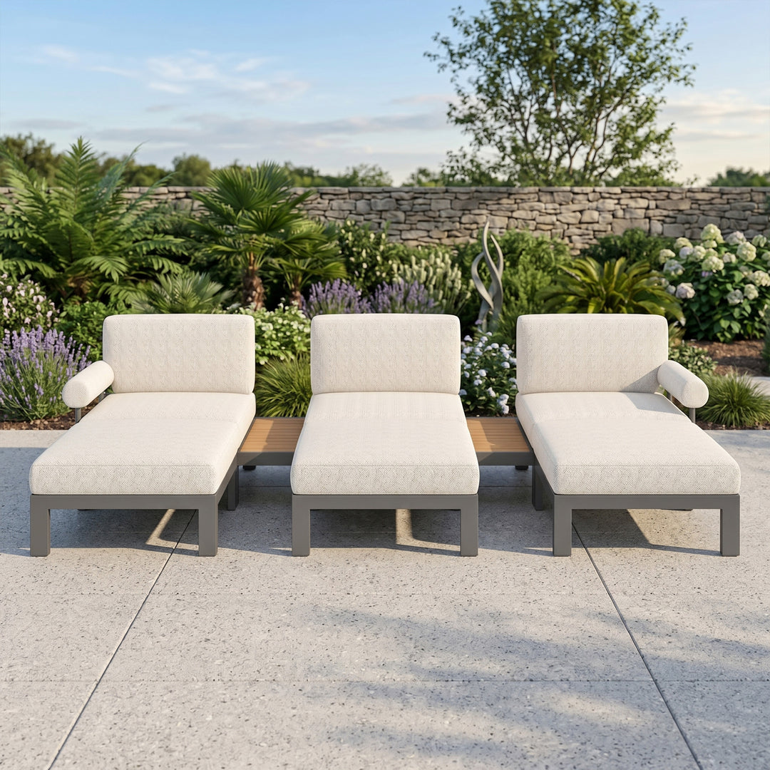 Flexion Home Newport 8-Piece Outdoor Modular Lounge Set - FlexionHome