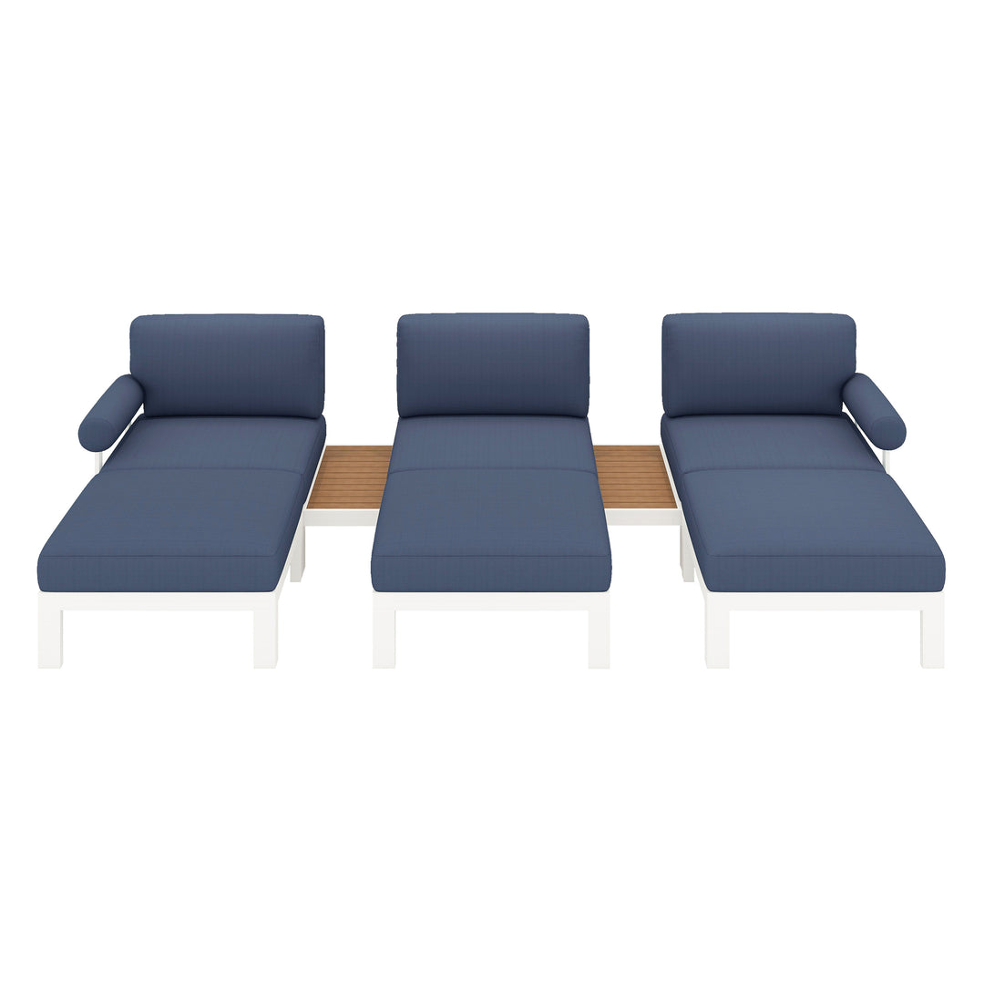 Flexion Home Newport 8-Piece Outdoor Modular Lounge Set - FlexionHome