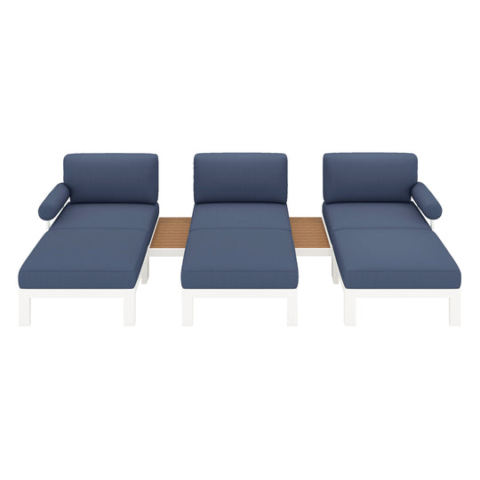 Flexion Home Newport 8-Piece Outdoor Modular Lounge Set - FlexionHome
