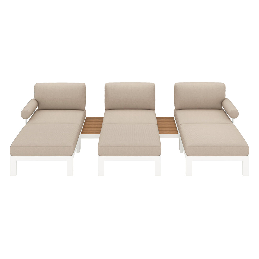 Flexion Home Newport 8-Piece Outdoor Modular Lounge Set - FlexionHome