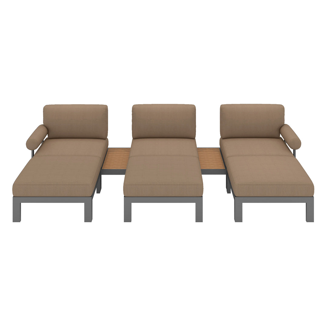 Flexion Home Newport 8-Piece Outdoor Modular Lounge Set - FlexionHome