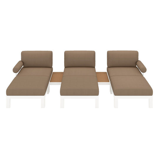 Flexion Home Newport 8-Piece Outdoor Modular Lounge Set - FlexionHome