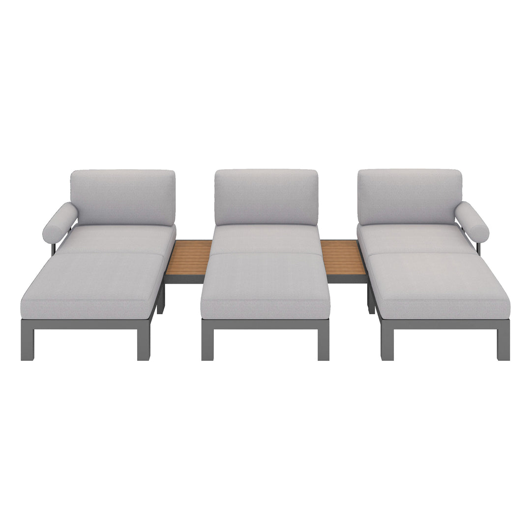 Flexion Home Newport 8-Piece Outdoor Modular Lounge Set - FlexionHome