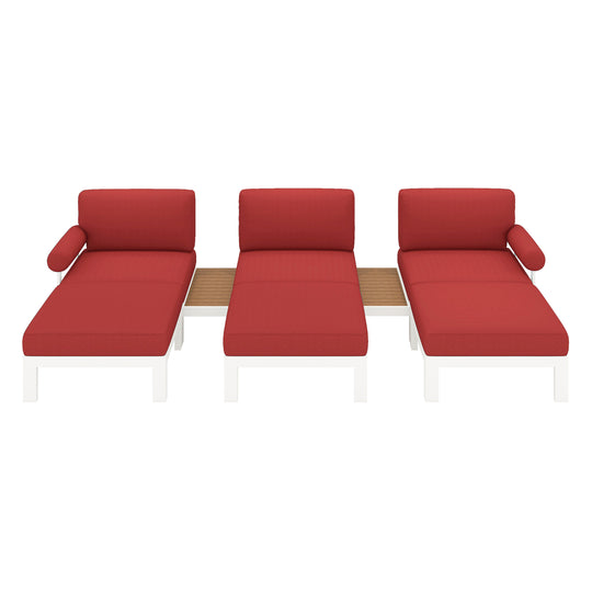 Flexion Home Newport 8-Piece Outdoor Modular Lounge Set - FlexionHome