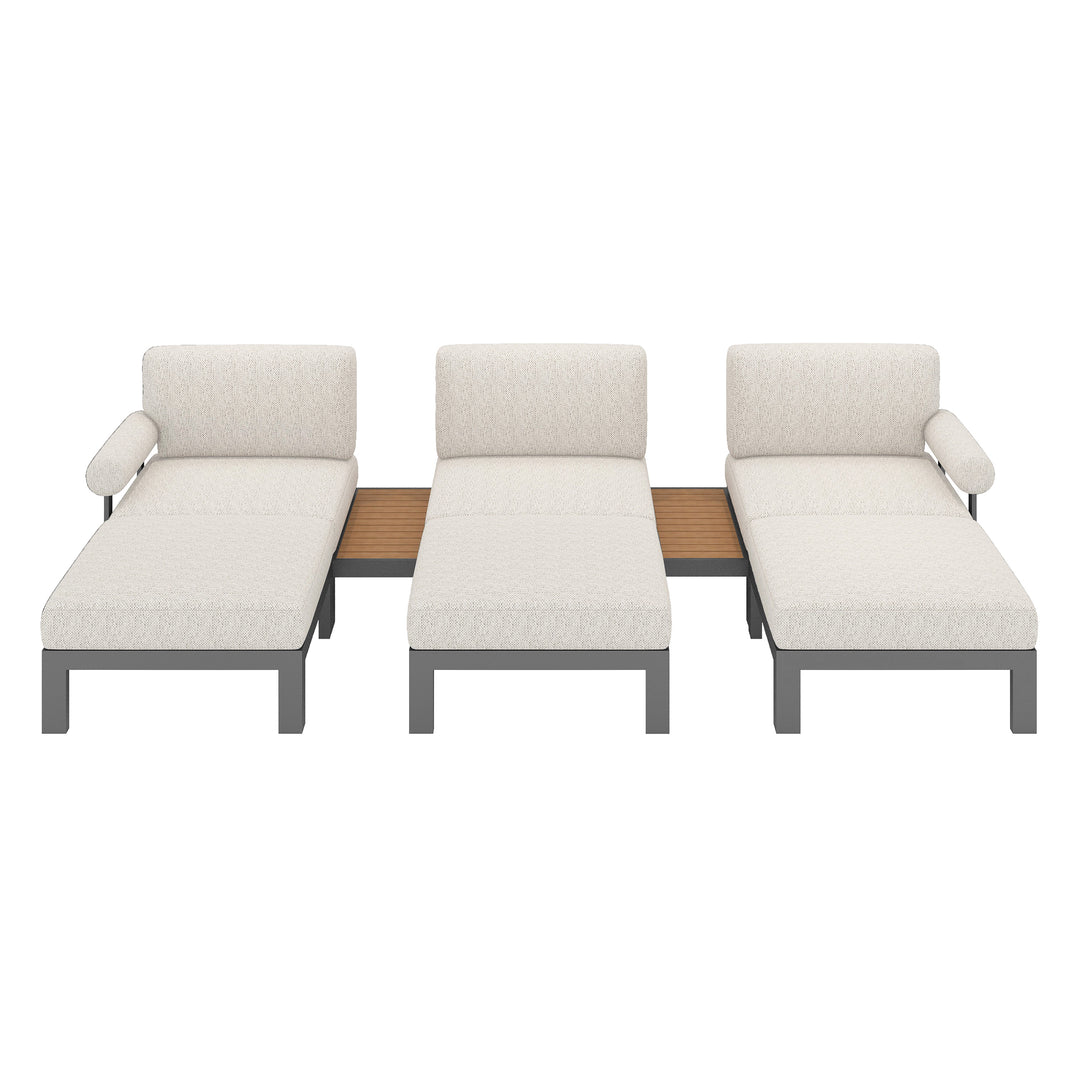 Flexion Home Newport 8-Piece Outdoor Modular Lounge Set - FlexionHome