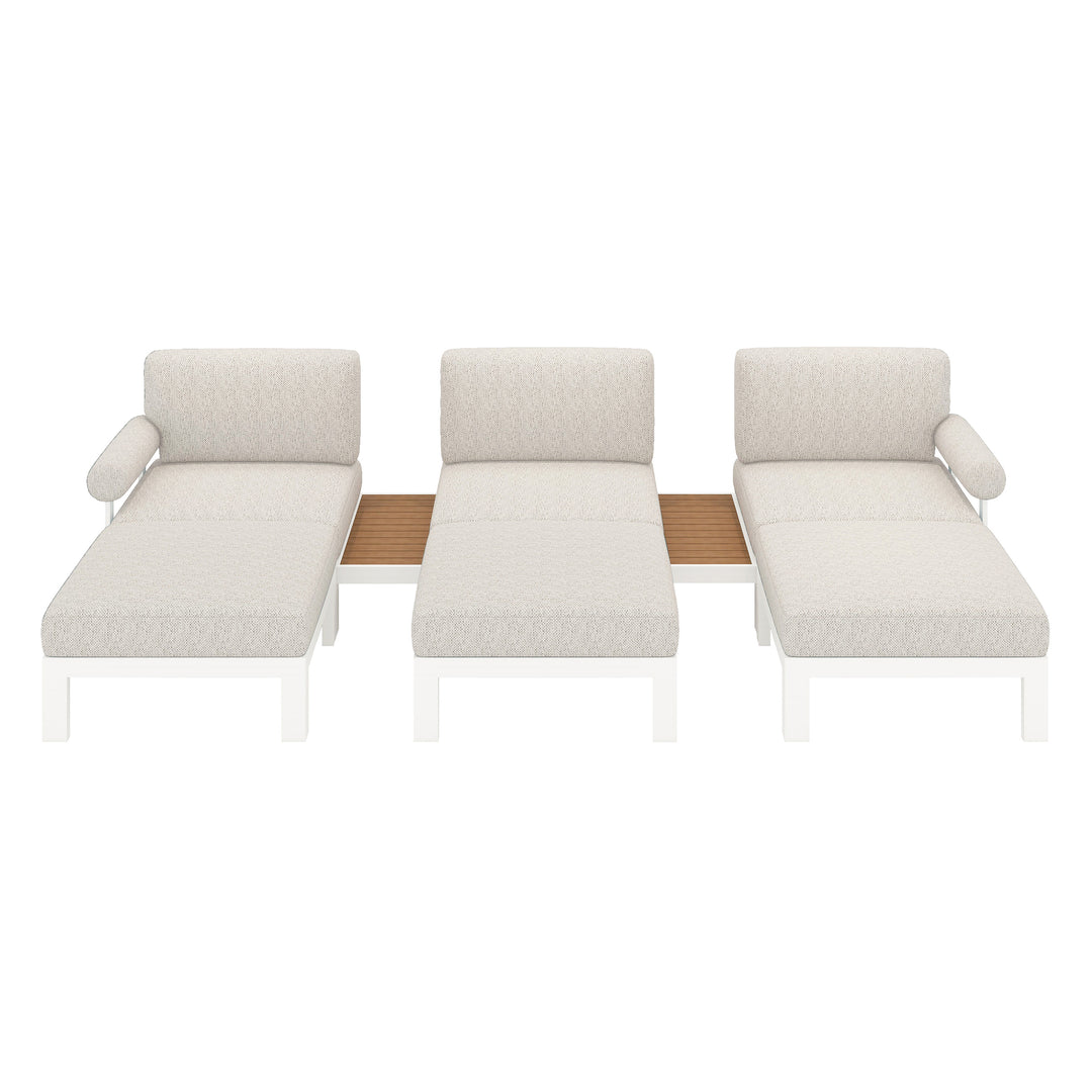 Flexion Home Newport 8-Piece Outdoor Modular Lounge Set - FlexionHome