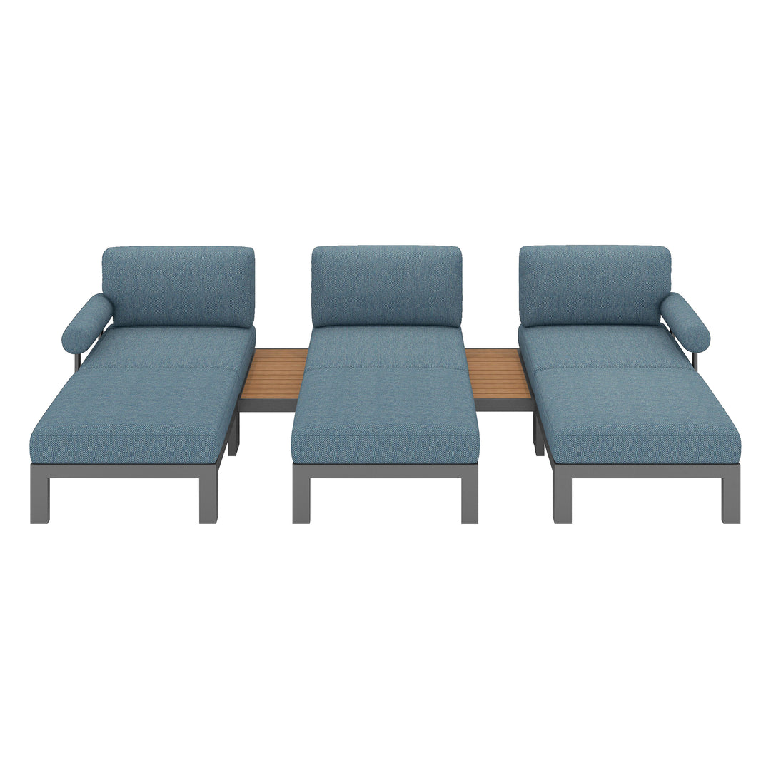 Flexion Home Newport 8-Piece Outdoor Modular Lounge Set - FlexionHome