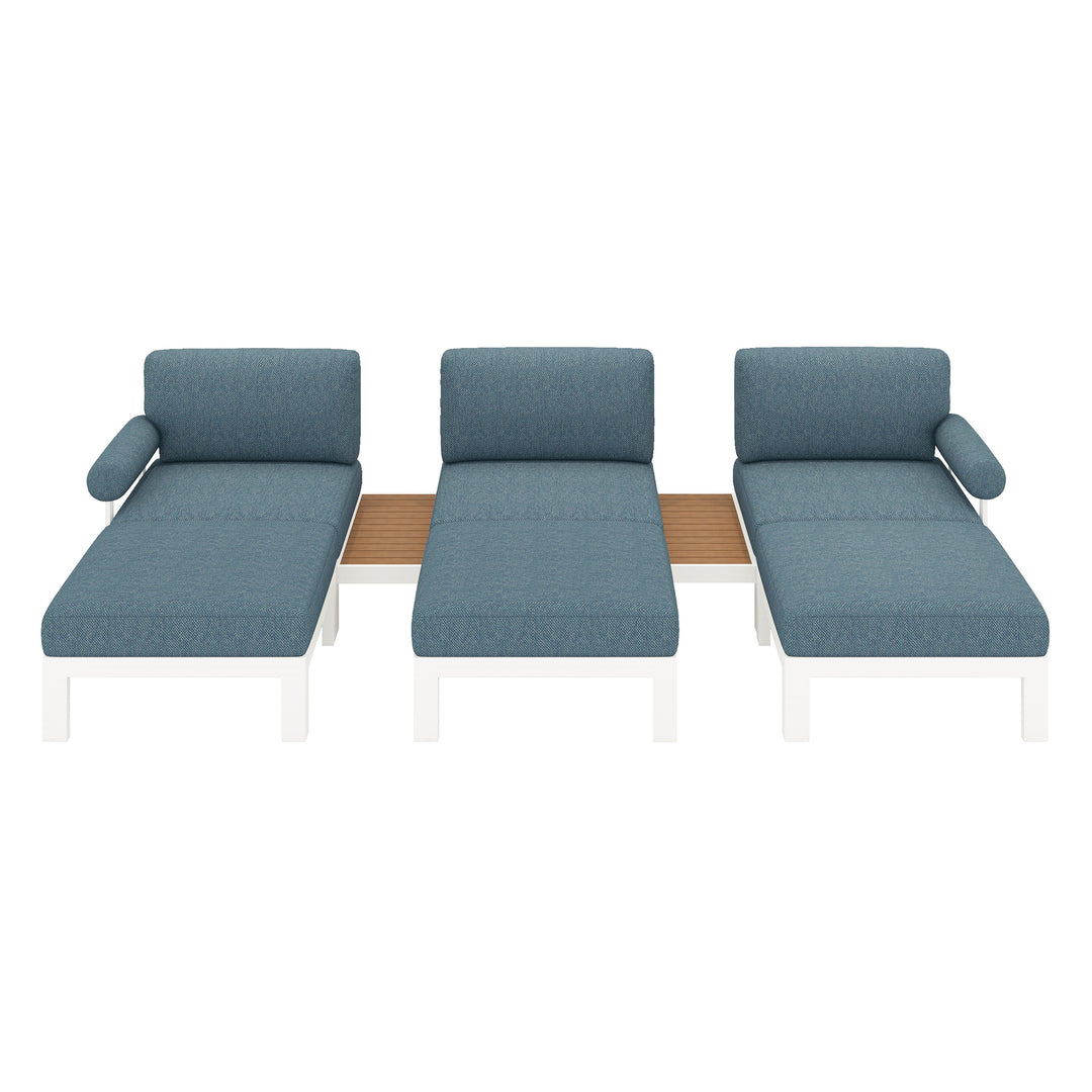 Flexion Home Newport 8-Piece Outdoor Modular Lounge Set - FlexionHome
