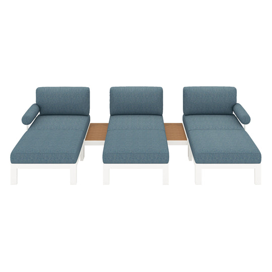 Flexion Home Newport 8-Piece Outdoor Modular Lounge Set - FlexionHome