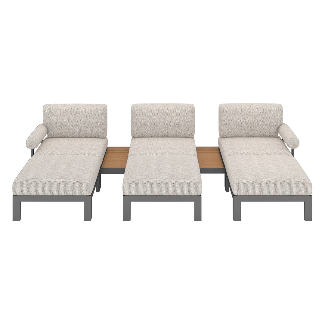Flexion Home Newport 8-Piece Outdoor Modular Lounge Set - FlexionHome
