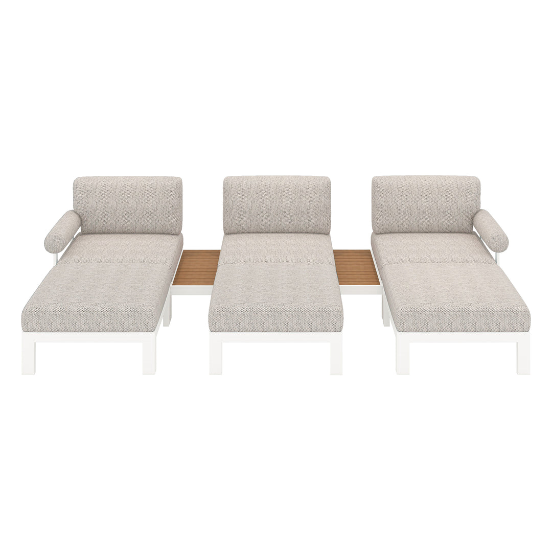 Flexion Home Newport 8-Piece Outdoor Modular Lounge Set - FlexionHome