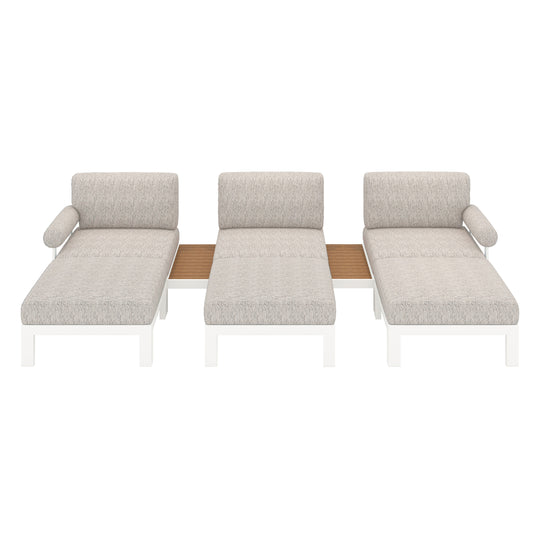 Flexion Home Newport 8-Piece Outdoor Modular Lounge Set - FlexionHome