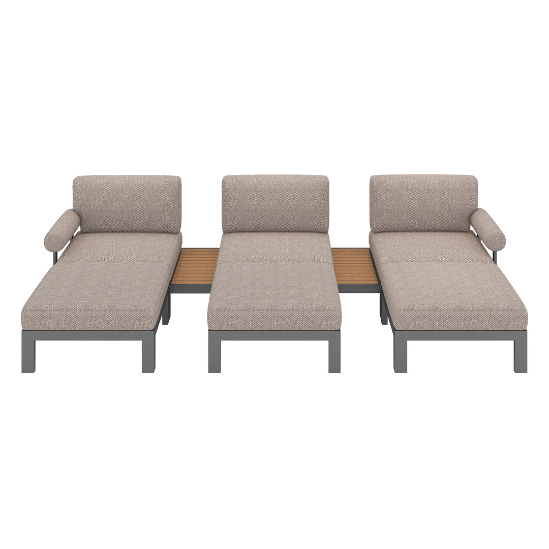Flexion Home Newport 8-Piece Outdoor Modular Lounge Set - FlexionHome