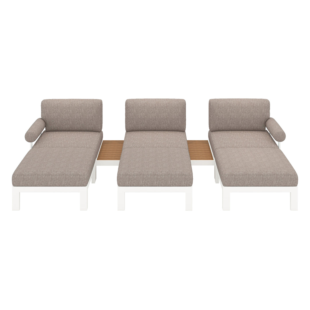 Flexion Home Newport 8-Piece Outdoor Modular Lounge Set - FlexionHome