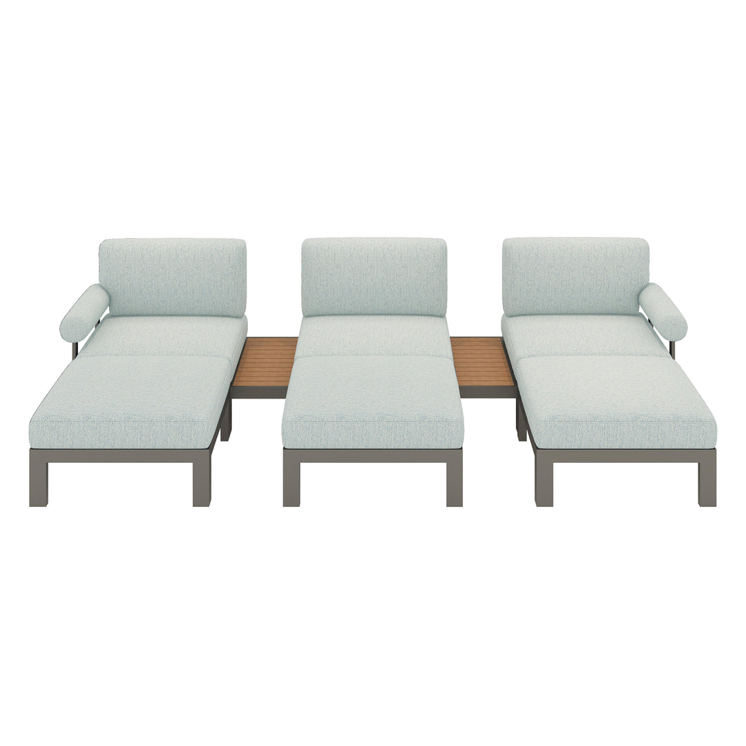 Flexion Home Newport 8-Piece Outdoor Modular Lounge Set - FlexionHome