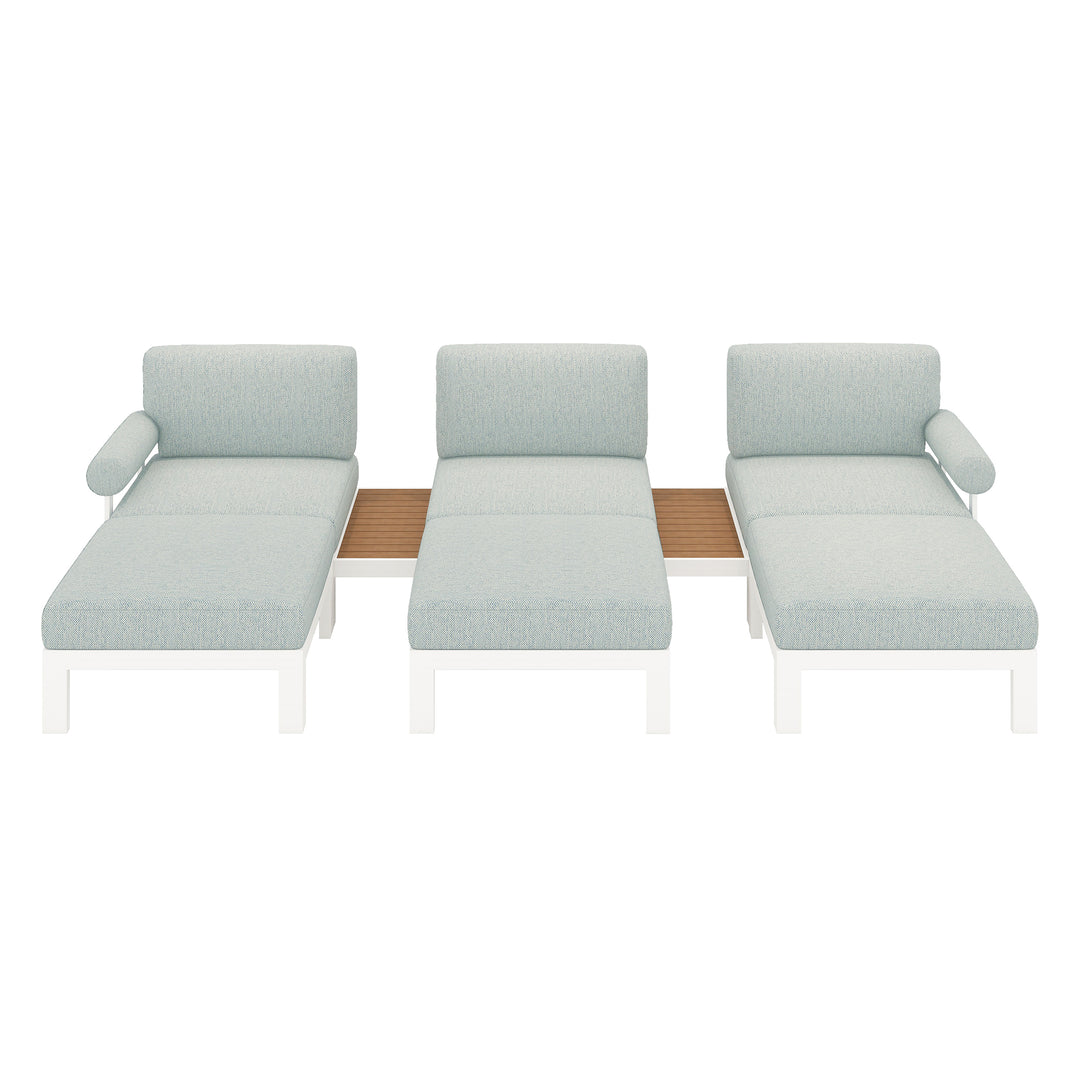 Flexion Home Newport 8-Piece Outdoor Modular Lounge Set - FlexionHome