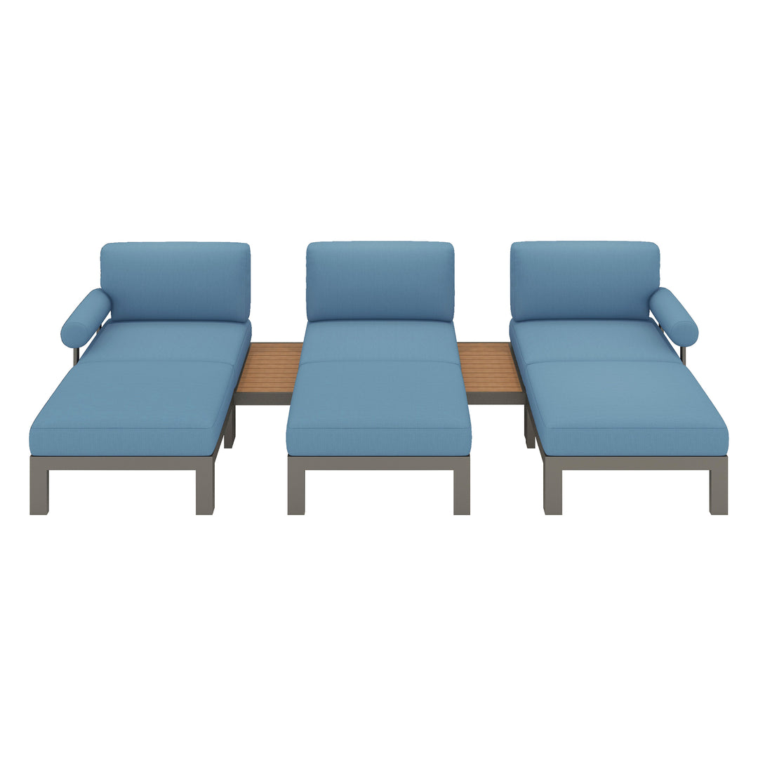 Flexion Home Newport 8-Piece Outdoor Modular Lounge Set - FlexionHome