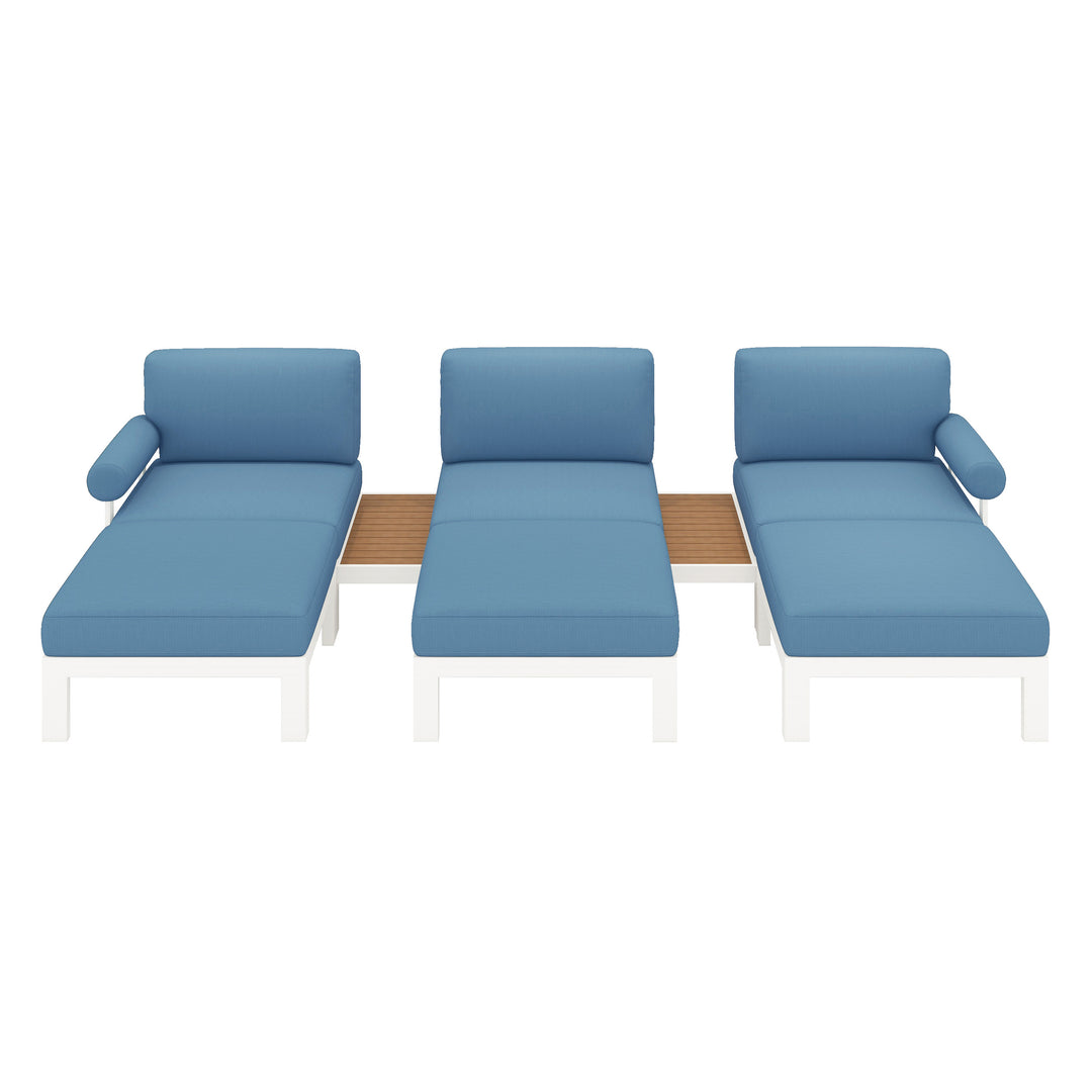 Flexion Home Newport 8-Piece Outdoor Modular Lounge Set - FlexionHome