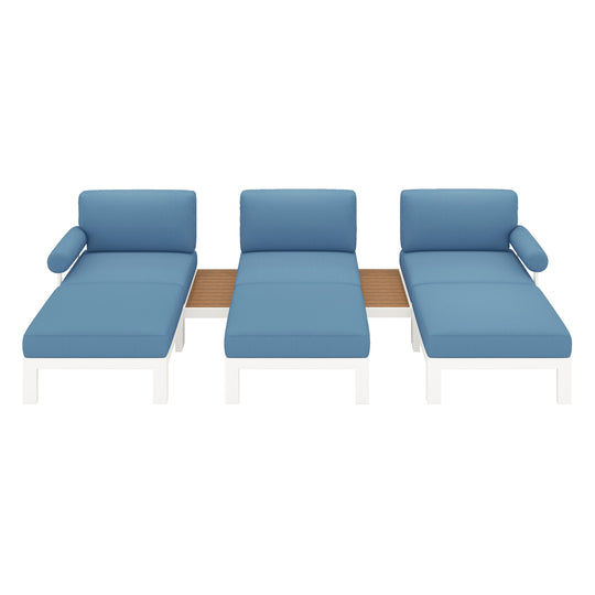 Flexion Home Newport 8-Piece Outdoor Modular Lounge Set - FlexionHome