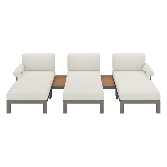 Flexion Home Newport 8-Piece Outdoor Modular Lounge Set - FlexionHome