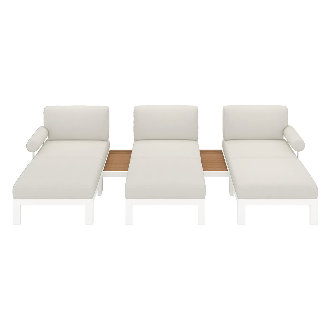 Flexion Home Newport 8-Piece Outdoor Modular Lounge Set - FlexionHome