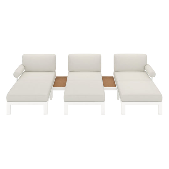 Flexion Home Newport 8-Piece Outdoor Modular Lounge Set - FlexionHome
