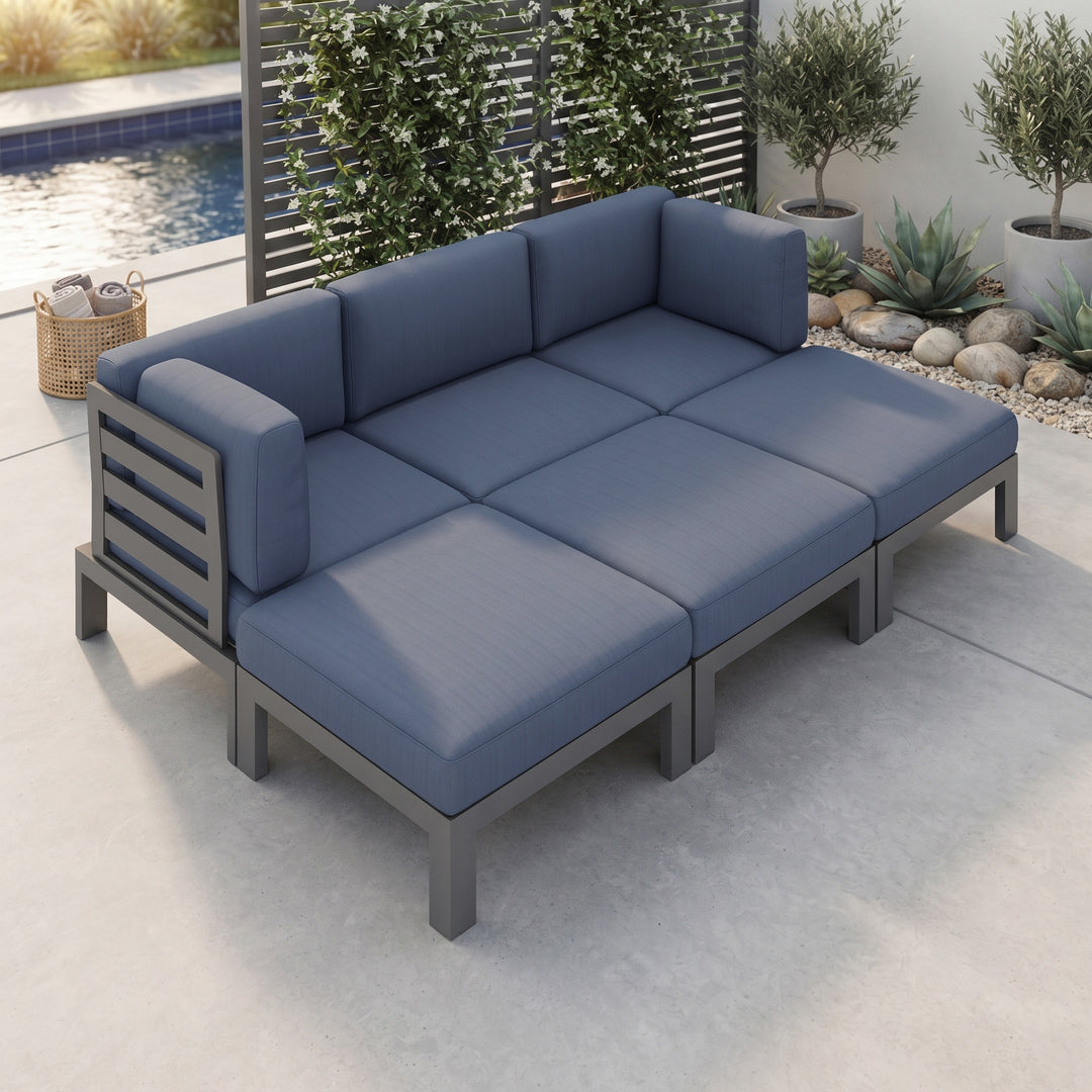 Flexion Home Newport 6-Piece Outdoor Modular Daybed Set