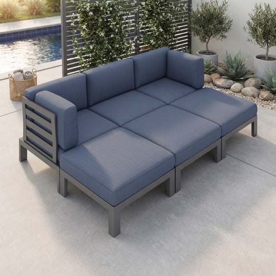 Flexion Home Newport 6-Piece Outdoor Modular Daybed Set