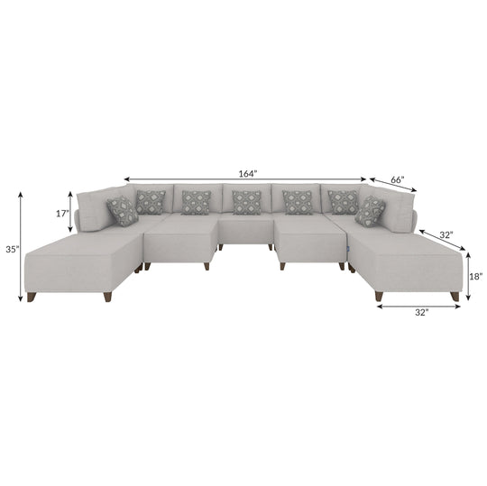 Flexion 11-Piece Movie Night Lounge – Ultra-Oversized Pit Sectional with Washable Slipcovers - FlexionHome