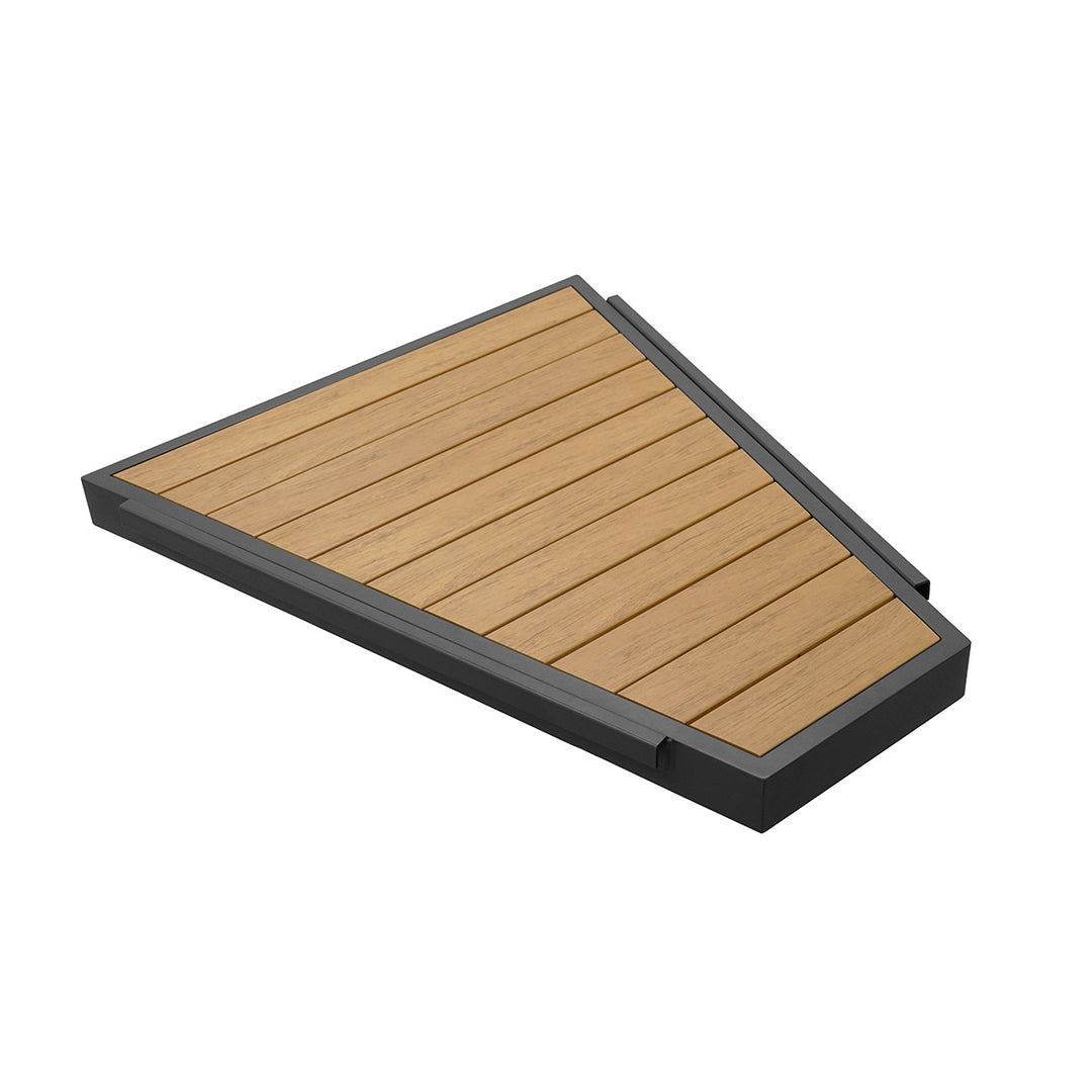 Flexion Home Newport Attachable ChromWood™ Wedge Table - FlexionHome