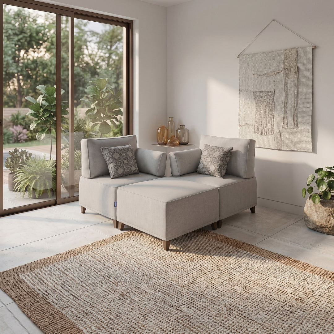 Flexion 3-Piece Duo Lounge – Premium Modular Sectional with Washable Slipcovers - FlexionHome