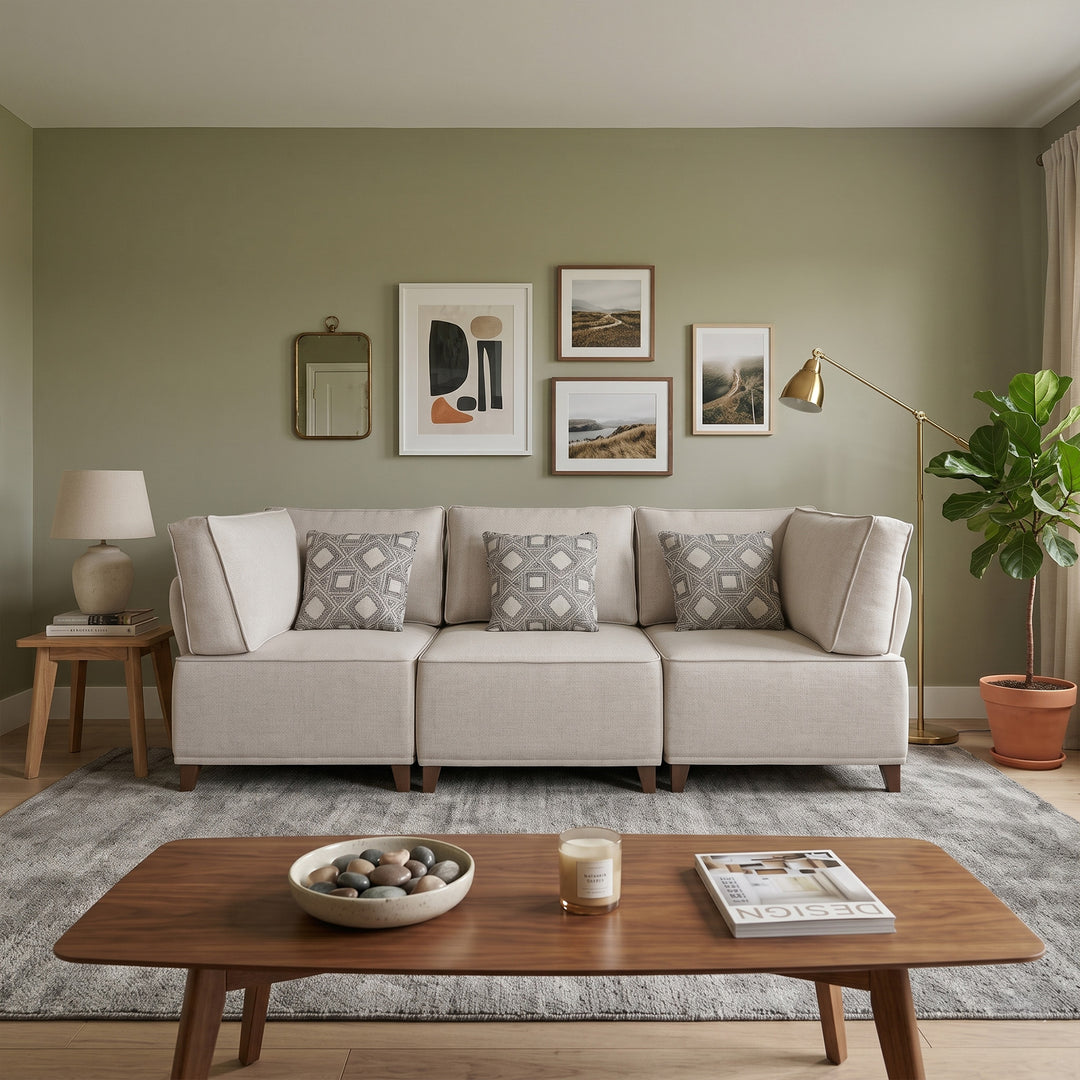 Flexion 3-Piece Sofa – Premium Modular Sectional with Washable Slipcovers - FlexionHome