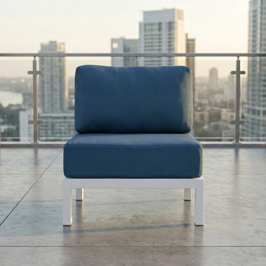 Newport Outdoor Modular Seating Armless Chair - FlexionHome
